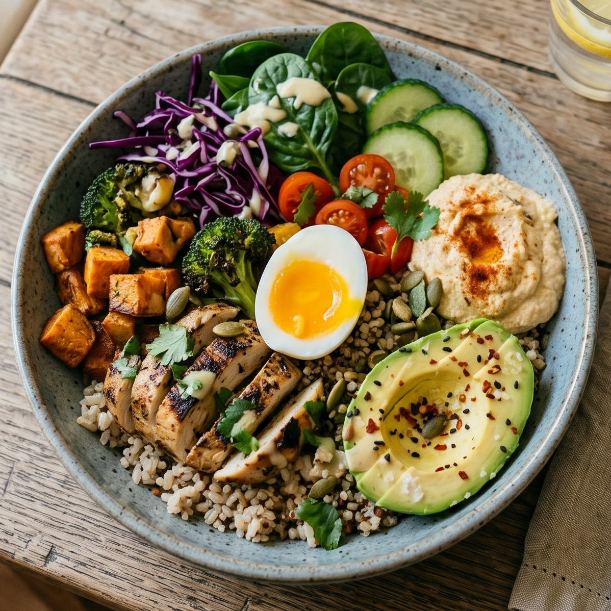 A plate of food analysed by Nutrical, showing its calorie and nutrient breakdown